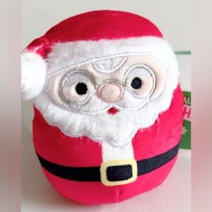NWT 4” Santa Claus Wearing Glasses Squishmallow — Holiday Collection